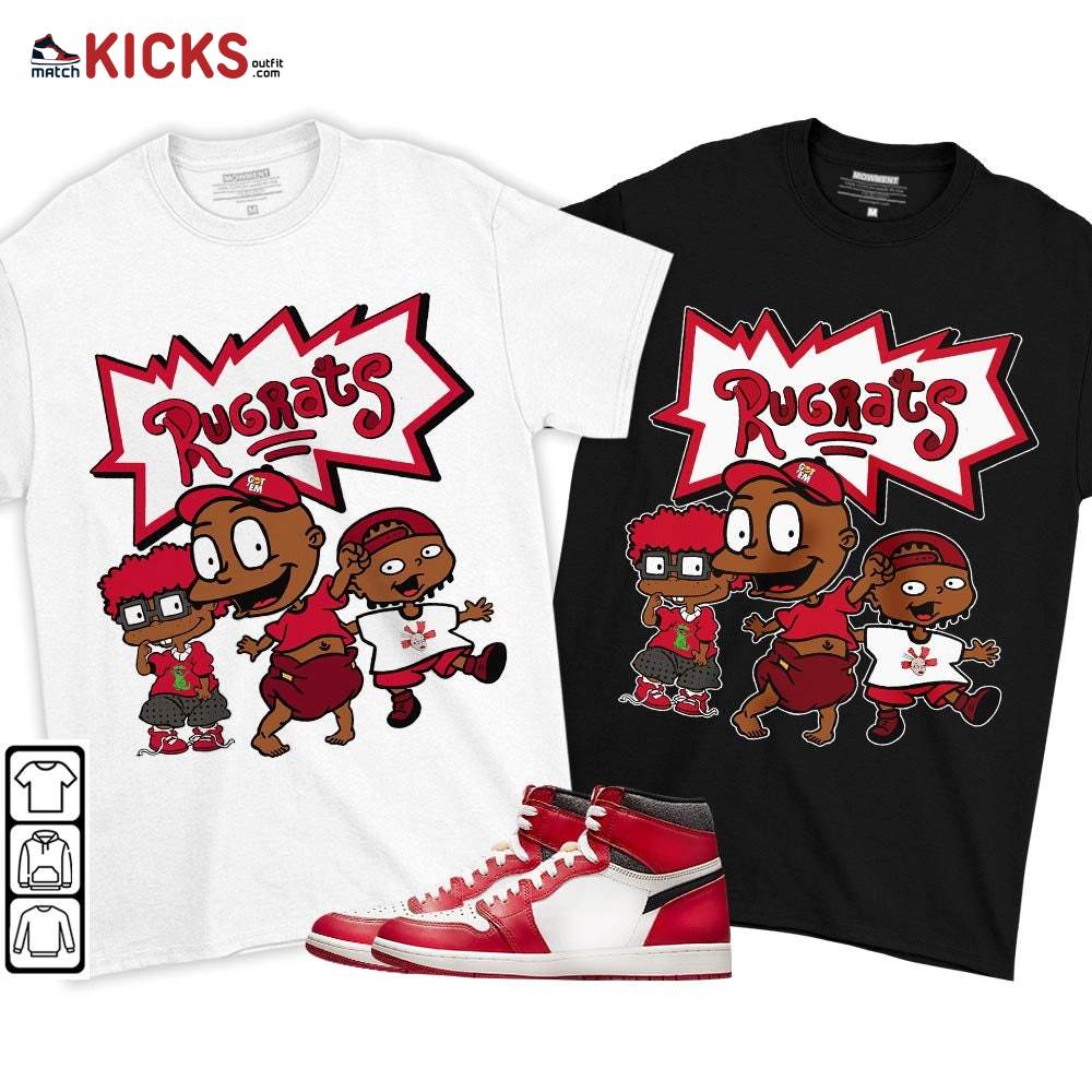 Melanin Rugrats Kid Sneaker Shirt Match High OG Chicago 1s, Jordan 1 Lost and Found Chicago MKO T-Shirt Melanin Rugrats Kid Sneaker Shirt Match High OG Chicago 1s, Jordan 1 Lost and Found Chicago MKO T-Shirt