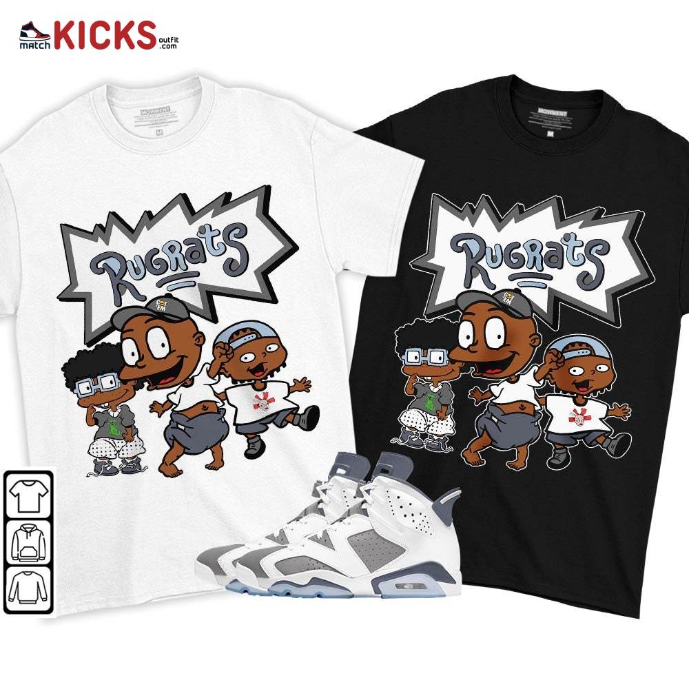 Melanin Rugrats Kid Sneaker Shirt Match Retro Cool Grey 6s, Jordan 6 Cool Grey MKO T-Shirt Melanin Rugrats Kid Sneaker Shirt Match Retro Cool Grey 6s, Jordan 6 Cool Grey MKO T-Shirt