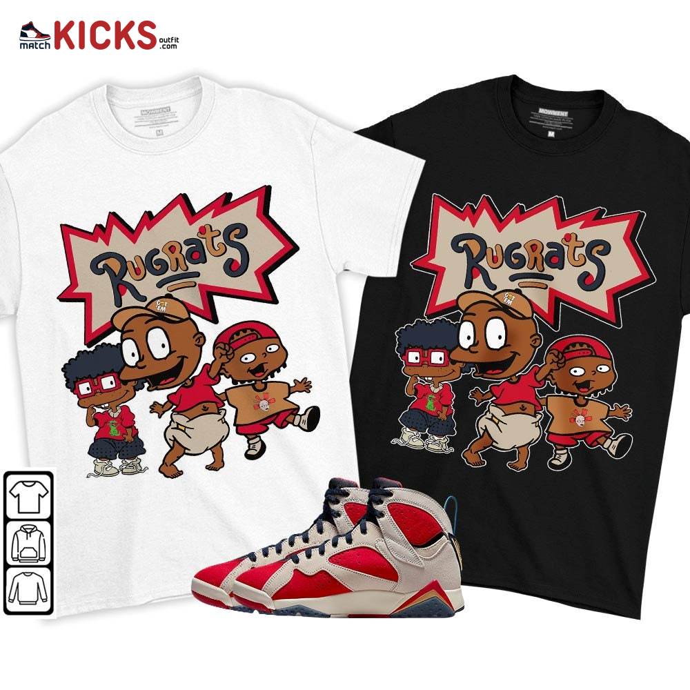 Melanin Rugrats Kid Sneaker Shirt Match Trophy Room 7s, Jordan 7 Trophy Room MKO T-Shirt Melanin Rugrats Kid Sneaker Shirt Match Trophy Room 7s, Jordan 7 Trophy Room MKO T-Shirt