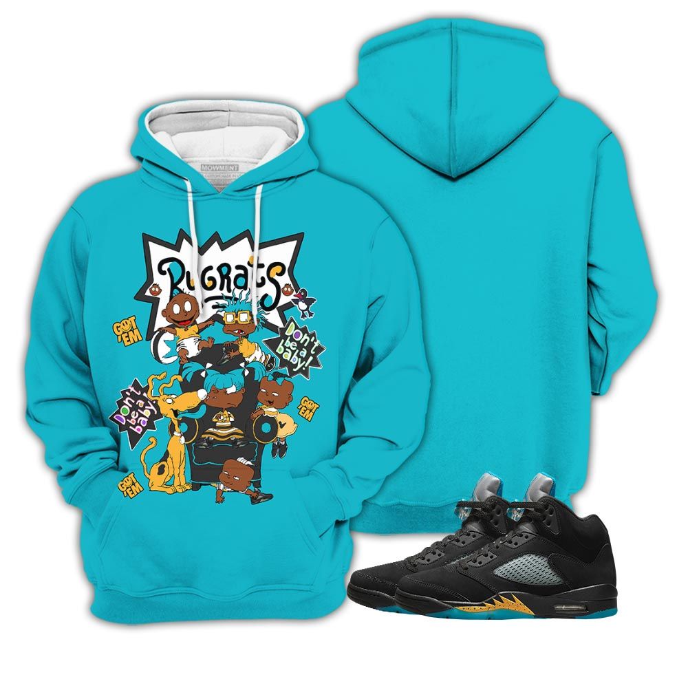 Melanin Rugrats Kids 90S Got Em 2D Sneaker Shirt Match 2023 Retro Aqua 5S, Jordan 5 Aqua Hoodie Sweatshirt Tee All Over Print MKO Shirt Melanin Rugrats Kids 90S Got Em 2D Sneaker Shirt Match 2023 Retro Aqua 5S, Jordan 5 Aqua Hoodie Sweatshirt Tee All Over Print MKO Shirt