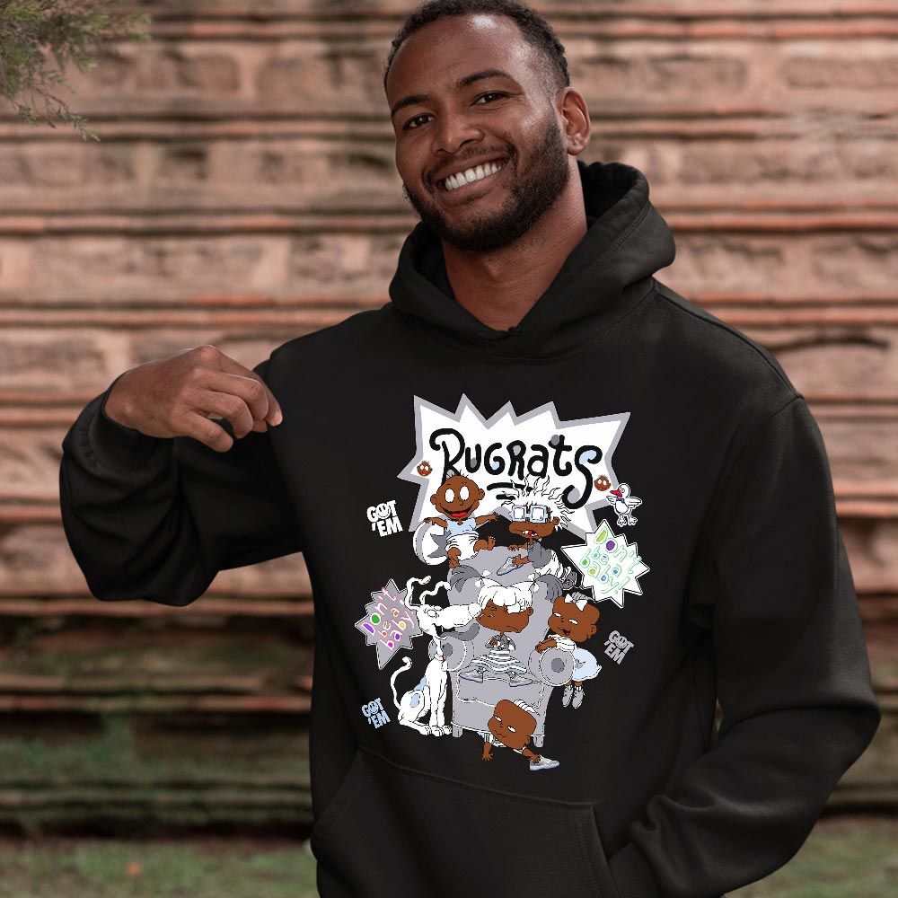 Melanin Rugrats Kids 90s Got Em 2D Sneaker Shirt Match Cement Grey 11s, Jordan 11 Low Cement Grey MKO T-Shirt Melanin Rugrats Kids 90s Got Em 2D Sneaker Shirt Match Cement Grey 11s, Jordan 11 Low Cement Grey MKO T-Shirt