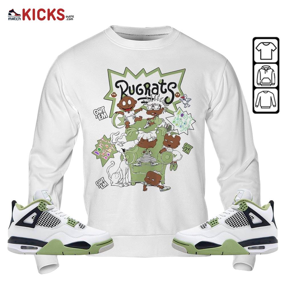 Melanin Rugrats Kids 90’s Got Em 2D Sneaker Shirt Match Retro Oil Green 4s, Jordan 4 Oil Green MKO T-Shirt Melanin Rugrats Kids 90’s Got Em 2D Sneaker Shirt Match Retro Oil Green 4s, Jordan 4 Oil Green MKO T-Shirt