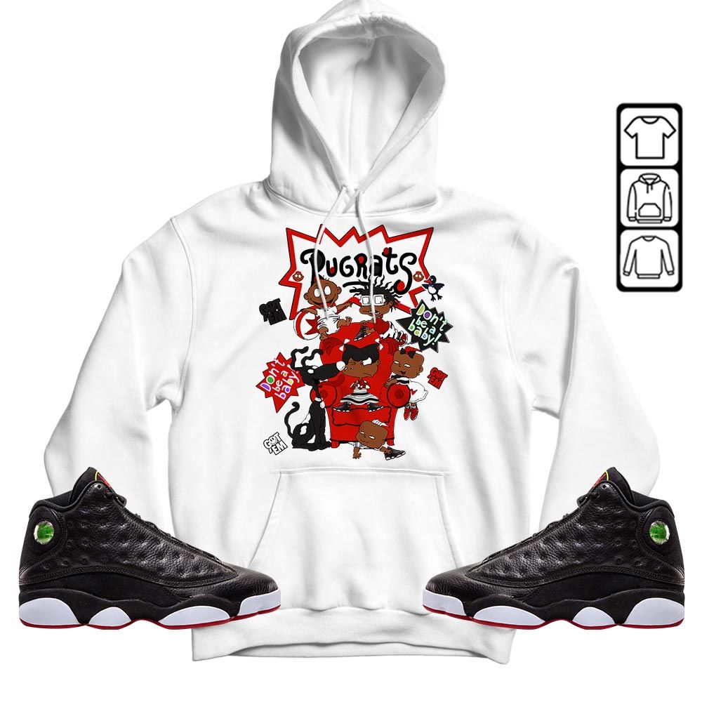 Melanin Rugrats Kids 90s Got Em 2D Sneaker Shirt Match Retro Playoffs 13s, Jordan 13 Playoffs MKO T-Shirt