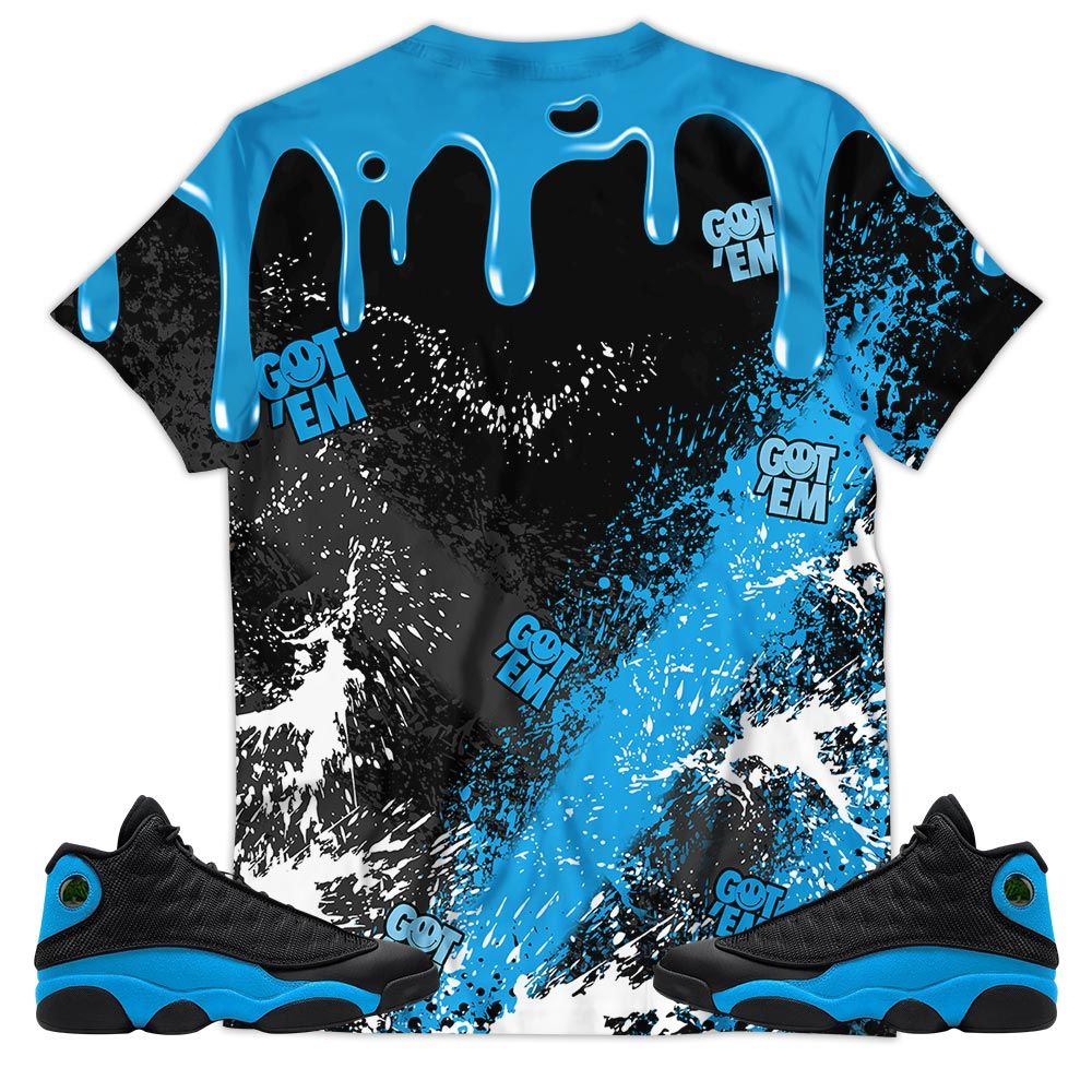 Melanin Rugrats Kids 90S Got Em Sneaker Shirt Match Black University Blue 13S, Jordan 13 Black University Blue 2022 Hoodie Sweatshirt Tee All Over Print MKO Shirt