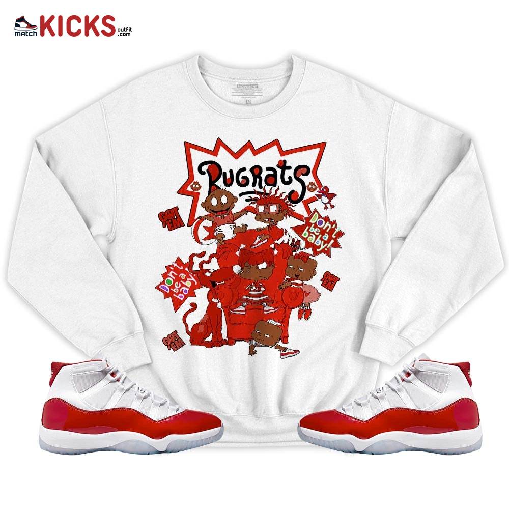 Melanin Rugrats Kids 90’s Got Em Sneaker Shirt Match Cherry 11s, Jordan 11 Retro Cherry MKO T-Shirt Melanin Rugrats Kids 90’s Got Em Sneaker Shirt Match Cherry 11s, Jordan 11 Retro Cherry MKO T-Shirt