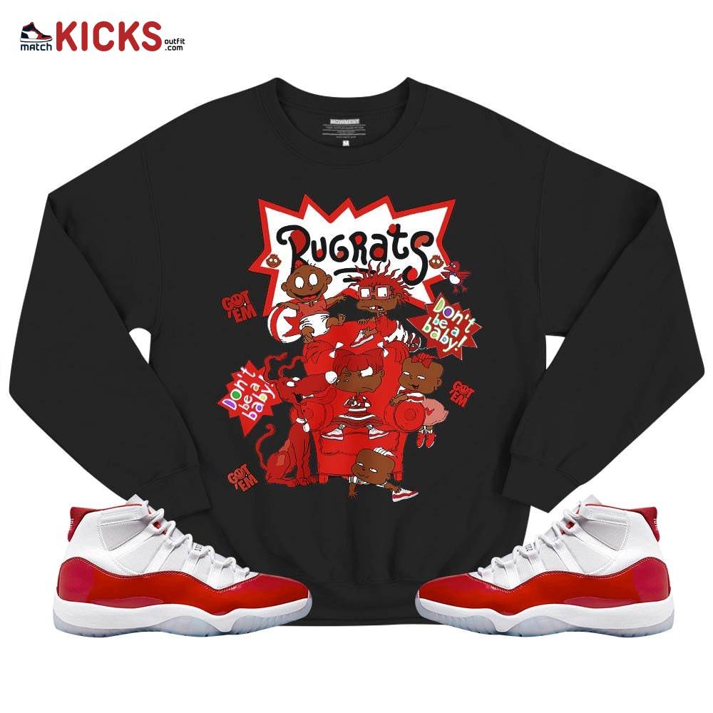 Melanin Rugrats Kids 90’s Got Em Sneaker Shirt Match Cherry 11s, Jordan 11 Retro Cherry MKO T-Shirt Melanin Rugrats Kids 90’s Got Em Sneaker Shirt Match Cherry 11s, Jordan 11 Retro Cherry MKO T-Shirt