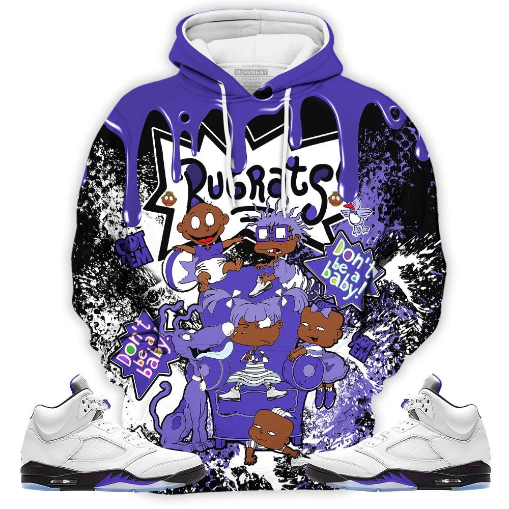 Melanin Rugrats Kids 90S Got Em Sneaker Shirt Match Dark Concord 5S, Jordan 5 Retro Concord Hoodie Sweatshirt Tee All Over Print MKO Shirt Melanin Rugrats Kids 90S Got Em Sneaker Shirt Match Dark Concord 5S, Jordan 5 Retro Concord Hoodie Sweatshirt Tee All Over Print MKO Shirt
