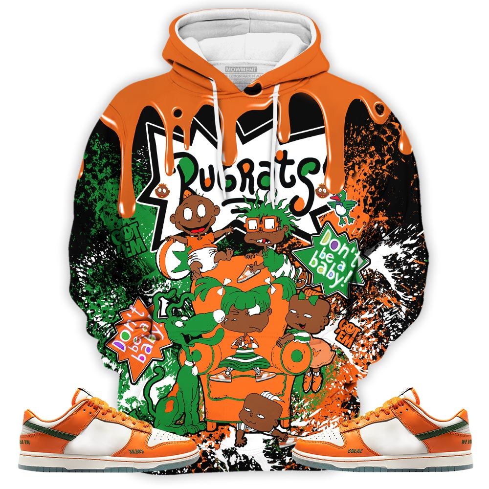 Melanin Rugrats Kids 90S Got Em Sneaker Shirt Match Dunk Low Florida Am, Dunk Low Florida Am University Hoodie Sweatshirt Tee All Over Print MKO Shirt