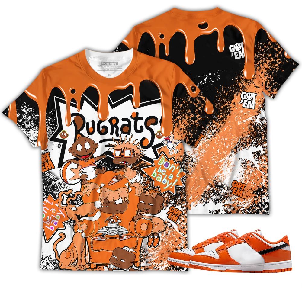 Melanin Rugrats Kids 90S Got Em Sneaker Shirt Match Dunk Low Orange Black, Dunk Low Patent Halloween Hoodie Sweatshirt Tee All Over Print MKO Shirt Melanin Rugrats Kids 90S Got Em Sneaker Shirt Match Dunk Low Orange Black, Dunk Low Patent Halloween Hoodie Sweatshirt Tee All Over Print MKO Shirt