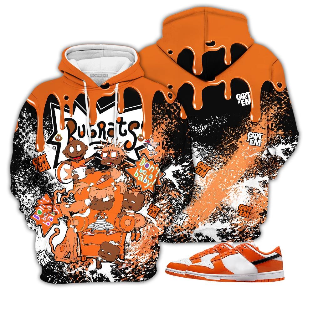 Melanin Rugrats Kids 90S Got Em Sneaker Shirt Match Dunk Low Orange Black, Dunk Low Patent Halloween Hoodie Sweatshirt Tee All Over Print MKO Shirt Melanin Rugrats Kids 90S Got Em Sneaker Shirt Match Dunk Low Orange Black, Dunk Low Patent Halloween Hoodie Sweatshirt Tee All Over Print MKO Shirt