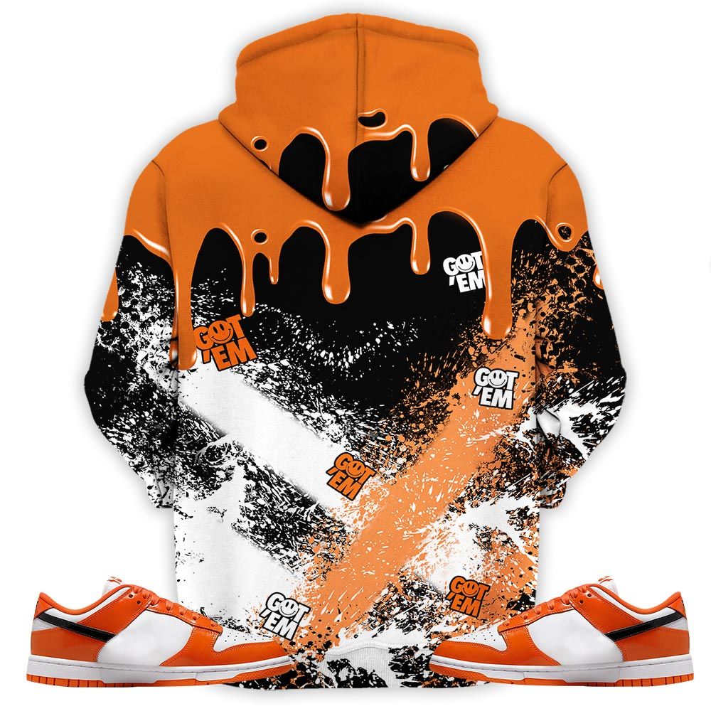 Melanin Rugrats Kids 90S Got Em Sneaker Shirt Match Dunk Low Orange Black, Dunk Low Patent Halloween Hoodie Sweatshirt Tee All Over Print MKO Shirt