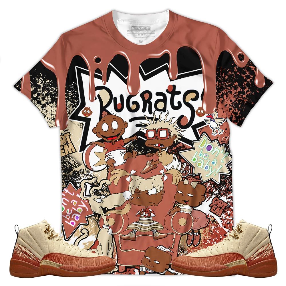 Melanin Rugrats Kids 90S Got Em Sneaker Shirt Match Eastside Golf 12S, Jordan 12 Retro Eastside Golf Hoodie Sweatshirt Tee All Over Print MKO Shirt