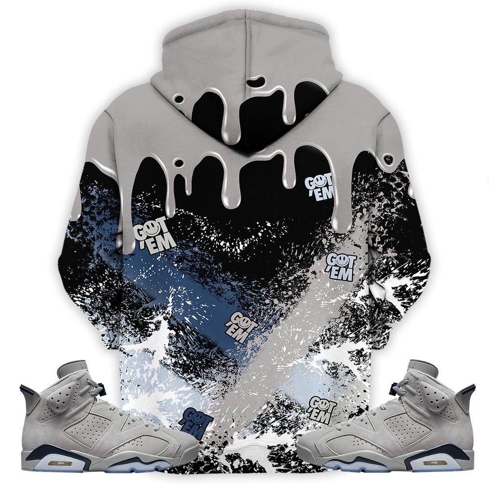 Melanin Rugrats Kids 90S Got Em Sneaker Shirt Match Georgetown 6S, Jordan 6 Retro Georgetown Hoodie Sweatshirt Tee All Over Print MKO Shirt