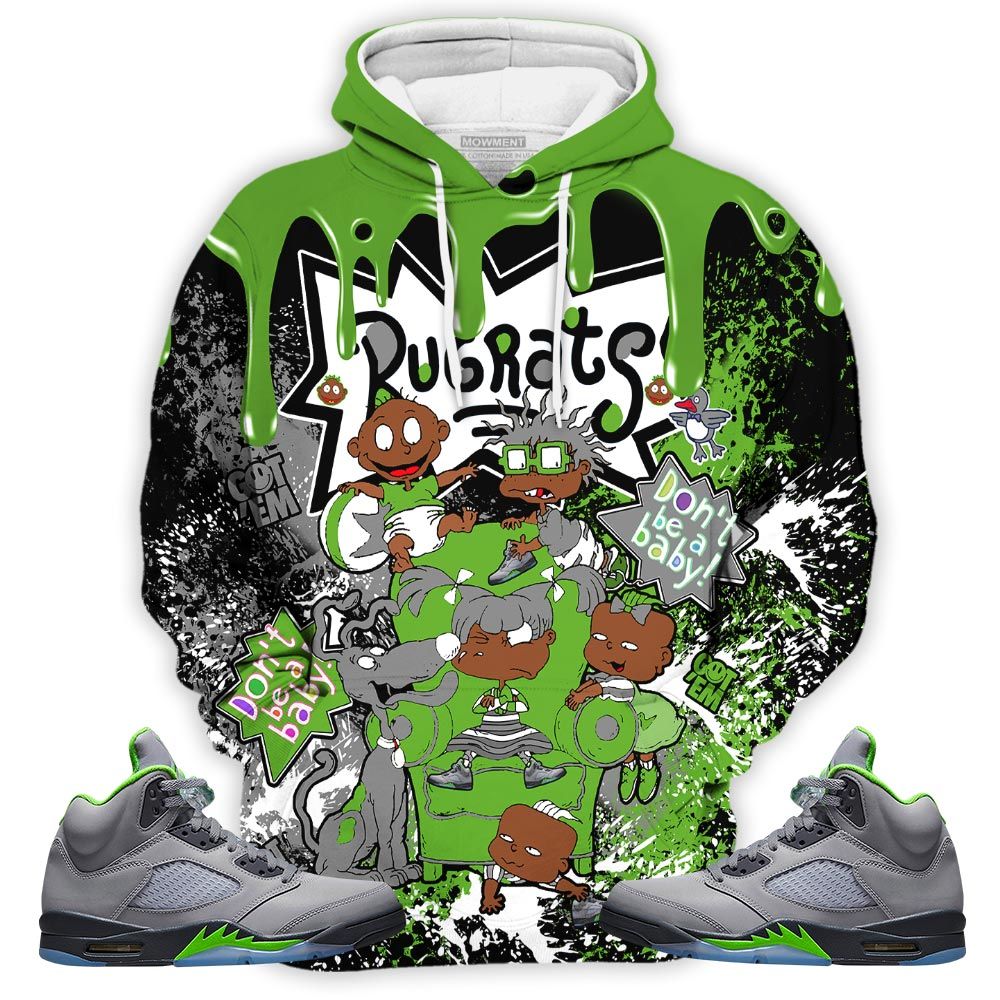 Melanin Rugrats Kids 90S Got Em Sneaker Shirt Match Green Bean 5S, Jordan 5 Retro Green Bean Hoodie Sweatshirt Tee All Over Print MKO Shirt Melanin Rugrats Kids 90S Got Em Sneaker Shirt Match Green Bean 5S, Jordan 5 Retro Green Bean Hoodie Sweatshirt Tee All Over Print MKO Shirt