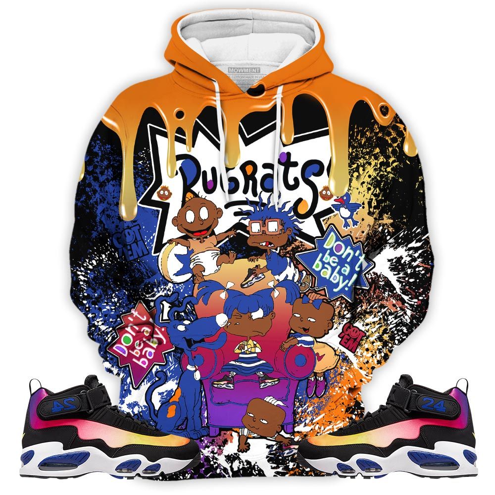 Melanin Rugrats Kids 90S Got Em Sneaker Shirt Match Max 1 Los Angeles, Air Griffey Max 1 Los Angeles Hoodie Sweatshirt Tee All Over Print MKO Shirt