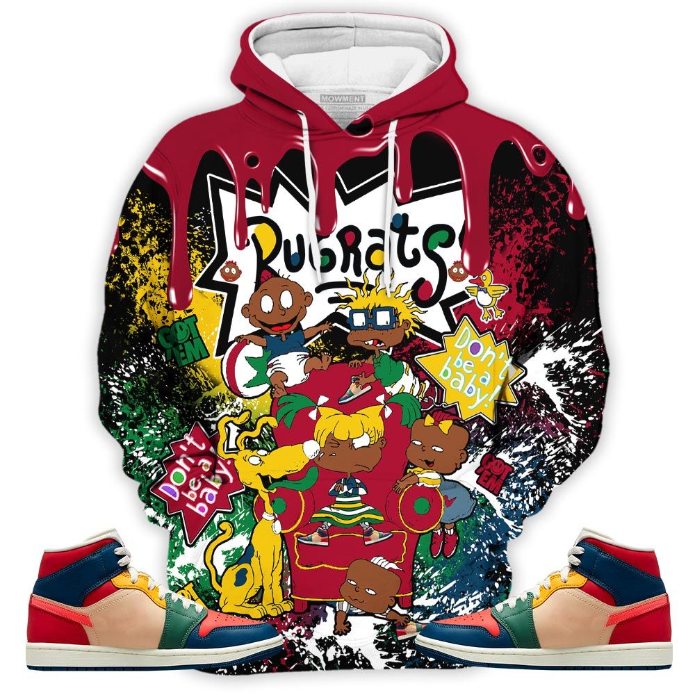 Melanin Rugrats Kids 90S Got Em Sneaker Shirt Match Mid Multi Color 2022 1S, Jordan 1 Mid Multi Color 2022 Hoodie Sweatshirt Tee All Over Print MKO Shirt Melanin Rugrats Kids 90S Got Em Sneaker Shirt Match Mid Multi Color 2022 1S, Jordan 1 Mid Multi Color 2022 Hoodie Sweatshirt Tee All Over Print MKO Shirt