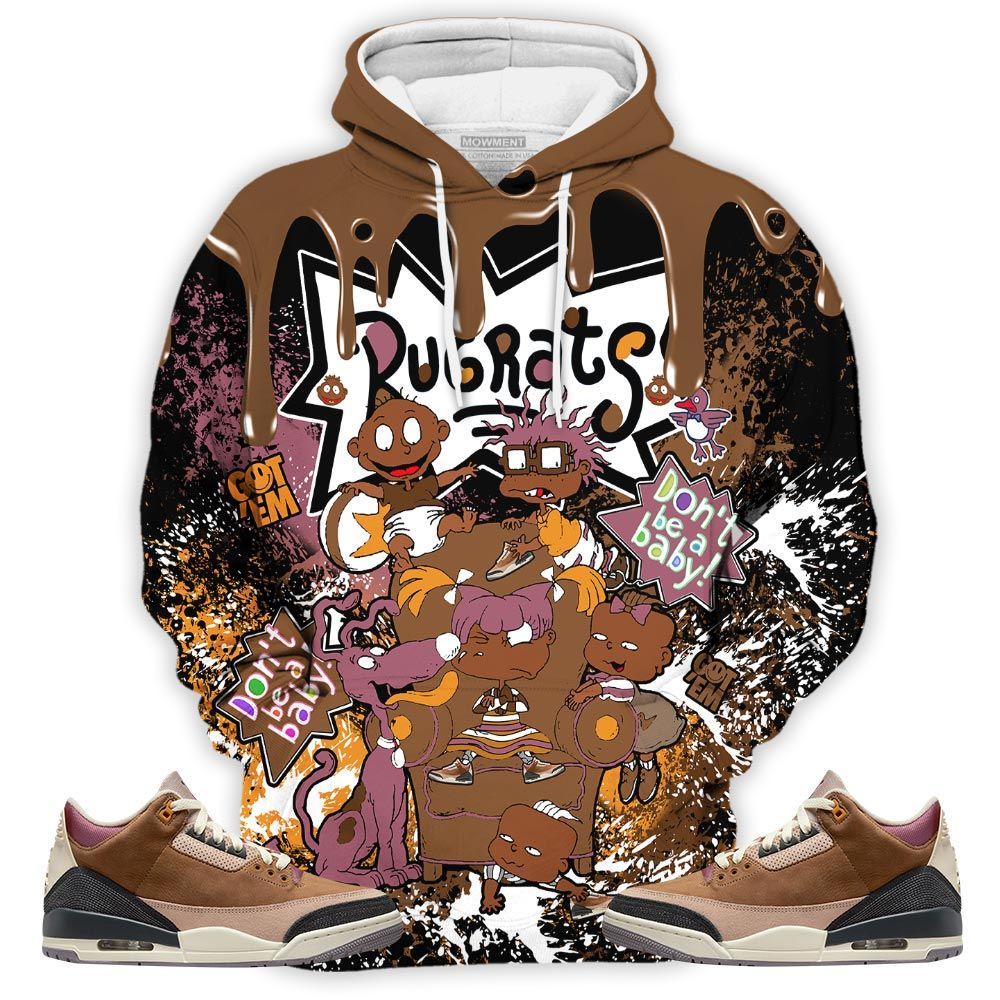 Melanin Rugrats Kids 90S Got Em Sneaker Shirt Match Retro Archaeo Brown 3S, Jordan 3 Archaeo Brown Hoodie Sweatshirt Tee All Over Print MKO Shirt Melanin Rugrats Kids 90S Got Em Sneaker Shirt Match Retro Archaeo Brown 3S, Jordan 3 Archaeo Brown Hoodie Sweatshirt Tee All Over Print MKO Shirt