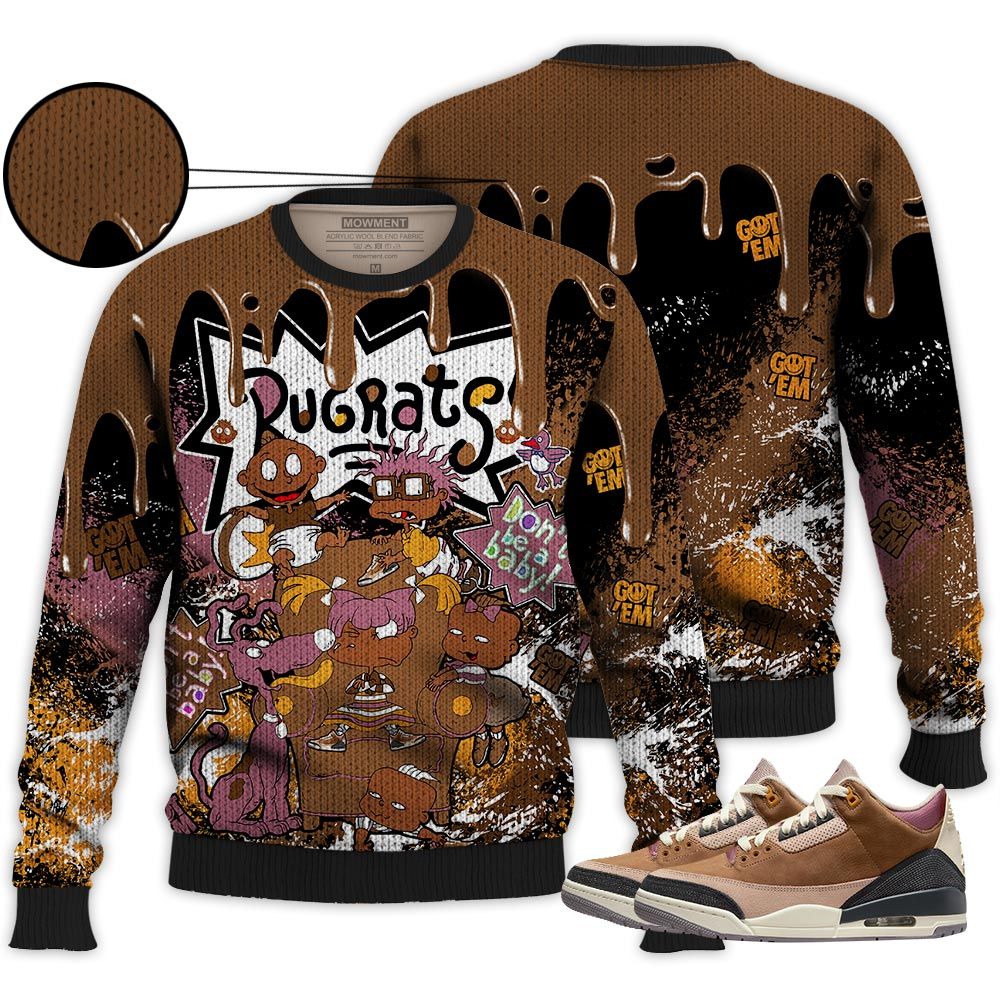 Melanin Rugrats Kids 90S Got Em Sneaker Shirt Match Retro Archaeo Brown 3S, Jordan 3 Archaeo Brown Hoodie Sweatshirt Tee All Over Print MKO Shirt Melanin Rugrats Kids 90S Got Em Sneaker Shirt Match Retro Archaeo Brown 3S, Jordan 3 Archaeo Brown Hoodie Sweatshirt Tee All Over Print MKO Shirt