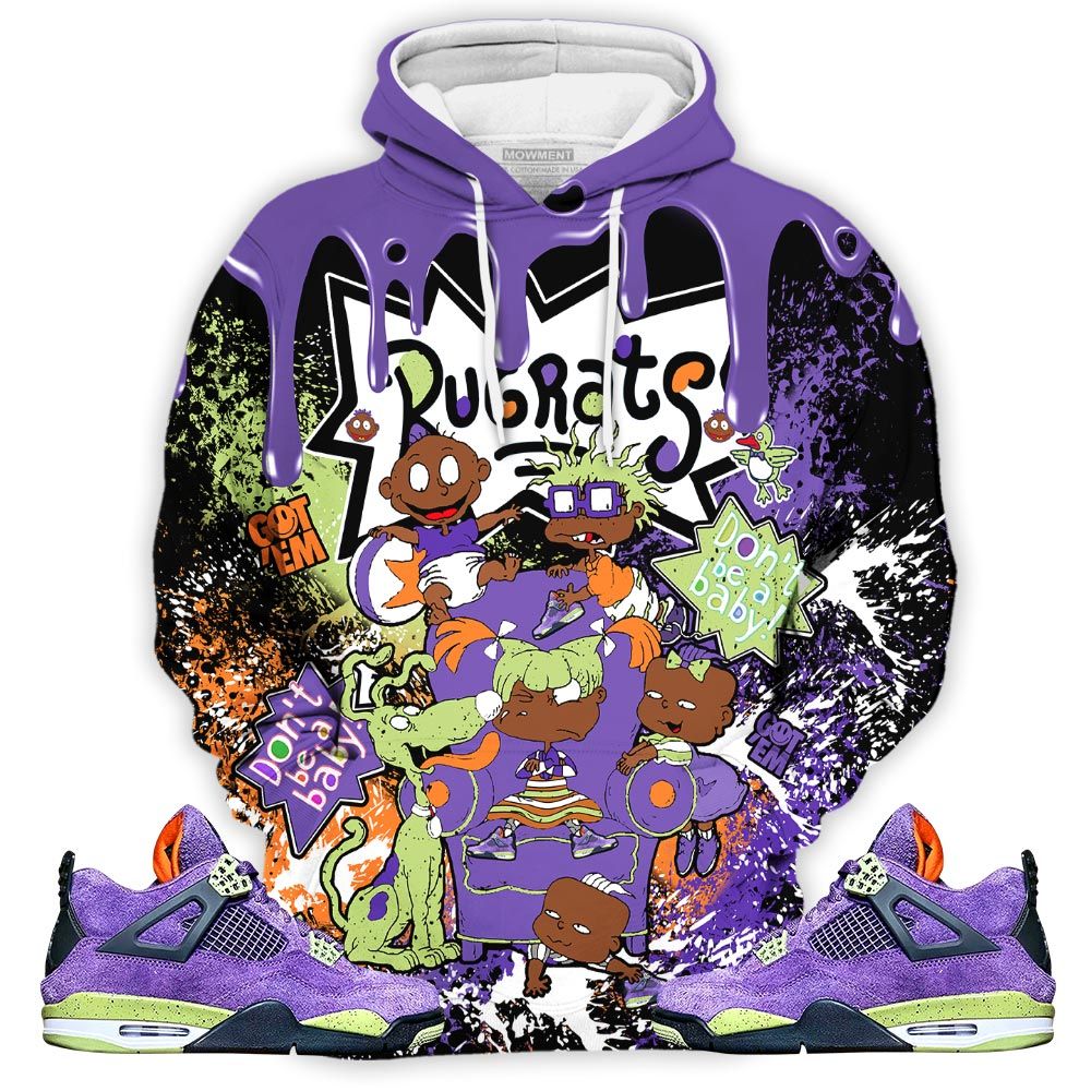 Melanin Rugrats Kids 90S Got Em Sneaker Shirt Match Retro Canyon Purple 4S, Jordan 4 Canyon Purple Hoodie Sweatshirt Tee All Over Print MKO Shirt Melanin Rugrats Kids 90S Got Em Sneaker Shirt Match Retro Canyon Purple 4S, Jordan 4 Canyon Purple Hoodie Sweatshirt Tee All Over Print MKO Shirt