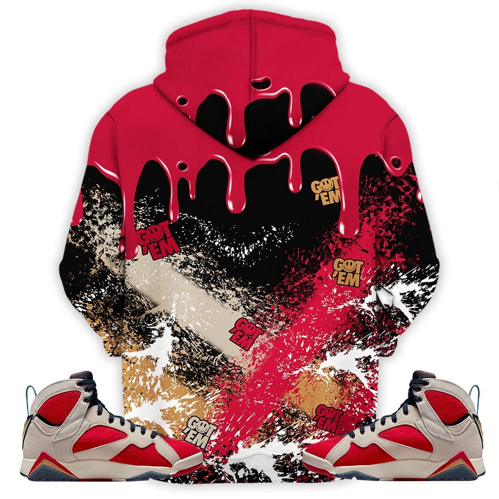 Melanin Rugrats Kids 90S Got Em Sneaker Shirt Match Retro Trophy Room 7S, Jordan 7 Trophy Room Hoodie Sweatshirt Tee All Over Print MKO Shirt
