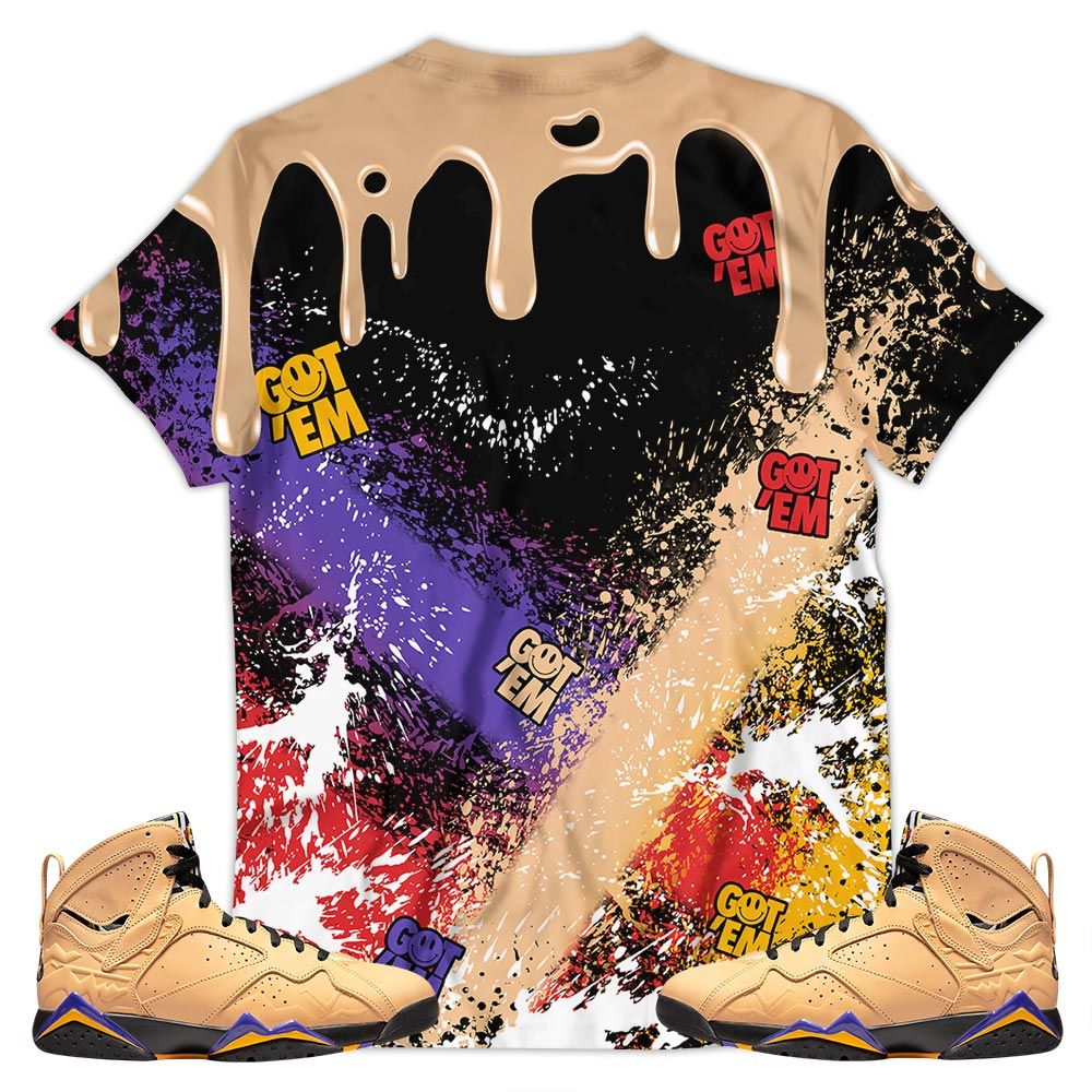 Melanin Rugrats Kids 90S Got Em Sneaker Shirt Match Retro Vachetta Tan 7S, Jordan 7 Se Afrobeats Hoodie Sweatshirt Tee All Over Print MKO Shirt