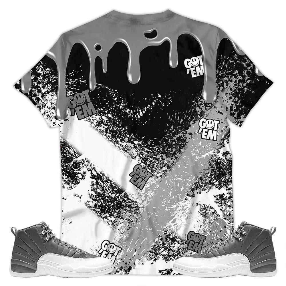 Melanin Rugrats Kids 90S Got Em Sneaker Shirt Match Stealth 12S, Jordan 12 Retro Stealth Hoodie Sweatshirt Tee All Over Print MKO Shirt