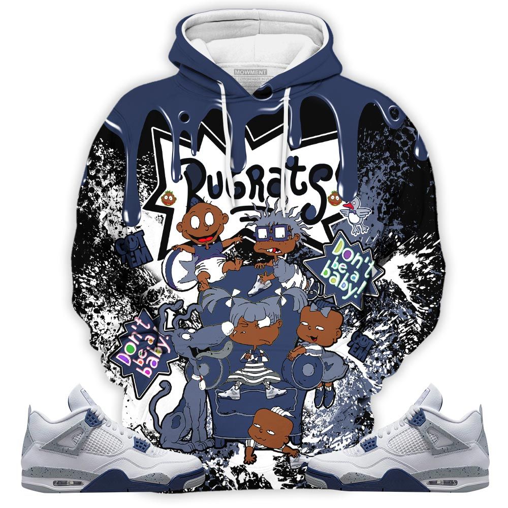Melanin Rugrats Kids 90S Got Em Sneaker Shirt Match White Midnight Navy 4S, Jordan 4 Retro Midnight Navy Hoodie Sweatshirt Tee All Over Print MKO Shirt Melanin Rugrats Kids 90S Got Em Sneaker Shirt Match White Midnight Navy 4S, Jordan 4 Retro Midnight Navy Hoodie Sweatshirt Tee All Over Print MKO Shirt