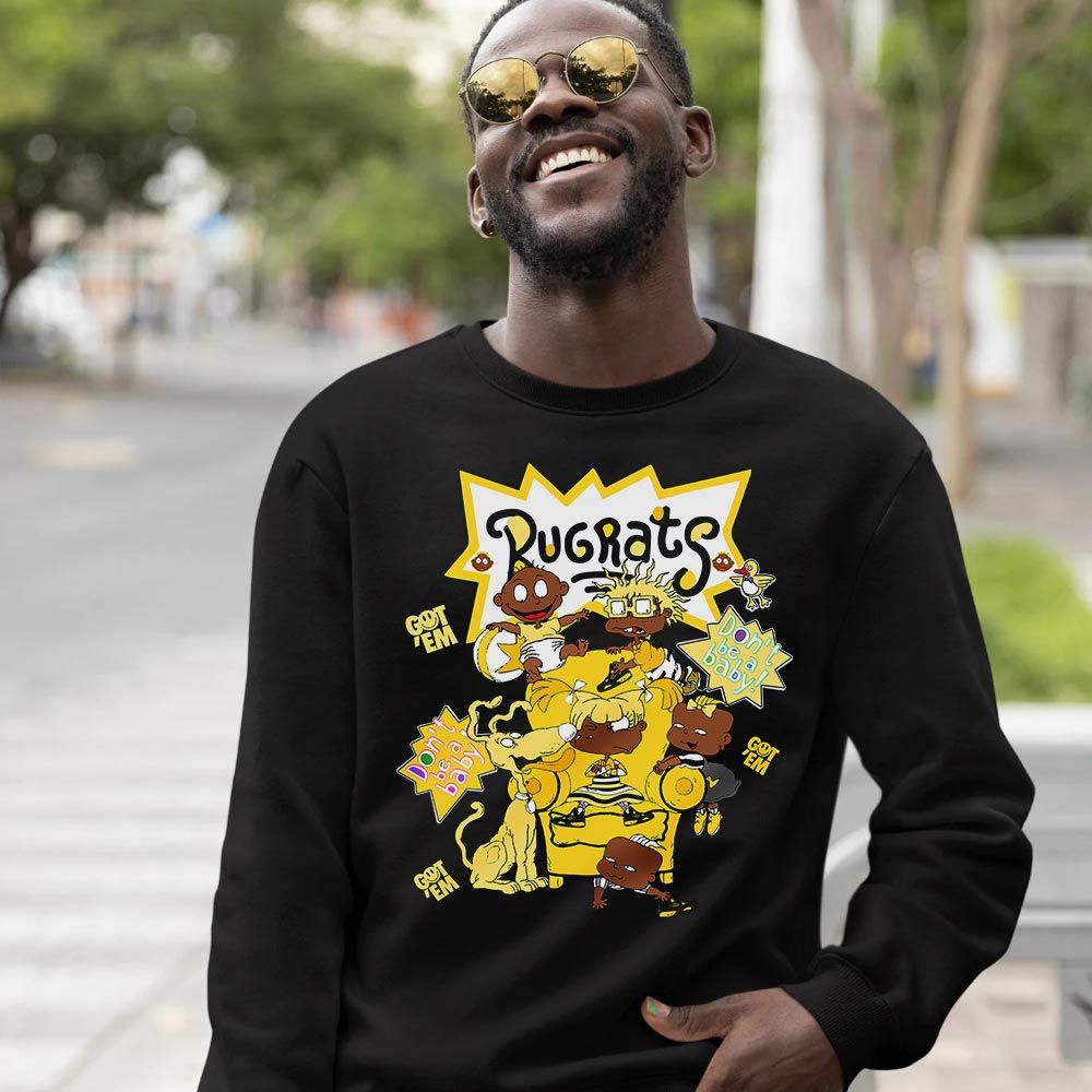 Melanin Rugrats Kids 90s Sneaker Shirt Match 2023 Thunder 4s, Jordan Retro 4 Thunder MKO Sweatshirt Melanin Rugrats Kids 90s Sneaker Shirt Match 2023 Thunder 4s, Jordan Retro 4 Thunder MKO Sweatshirt
