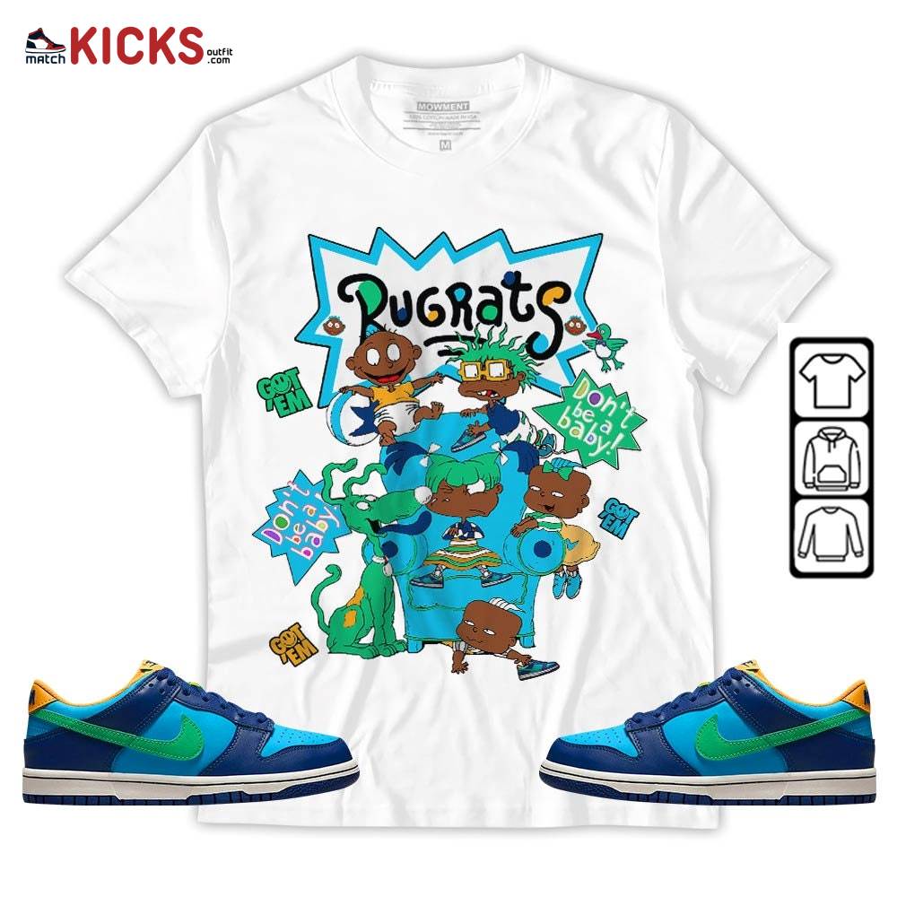 Melanin Rugrats Kids 90’s Sneaker Shirt Match Dunk Low GS Kyrie, Dunk Low GS Electric Algae MKO T-Shirt Melanin Rugrats Kids 90’s Sneaker Shirt Match Dunk Low GS Kyrie, Dunk Low GS Electric Algae MKO T-Shirt