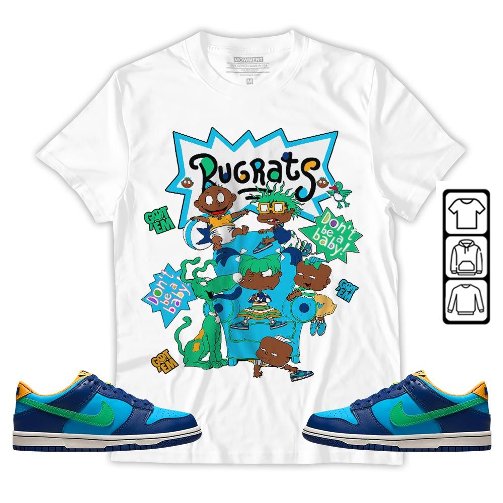 Melanin Rugrats Kids 90s Sneaker Shirt Match Dunk Low GS Kyrie, Dunk Low GS Electric Algae MKO T-Shirt Melanin Rugrats Kids 90s Sneaker Shirt Match Dunk Low GS Kyrie, Dunk Low GS Electric Algae MKO T-Shirt
