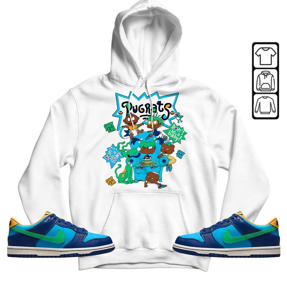 Melanin Rugrats Kids 90s Sneaker Shirt Match Dunk Low GS Kyrie, Dunk Low GS Electric Algae MKO T-Shirt