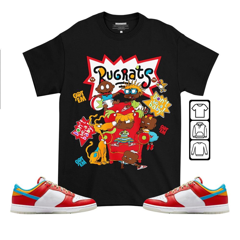 Melanin Rugrats Kids 90s Sneaker Shirt Match Fruity Pebbles Dunk Low, Dunk Low Fruity Pebbles MKO T-Shirt Melanin Rugrats Kids 90s Sneaker Shirt Match Fruity Pebbles Dunk Low, Dunk Low Fruity Pebbles MKO T-Shirt