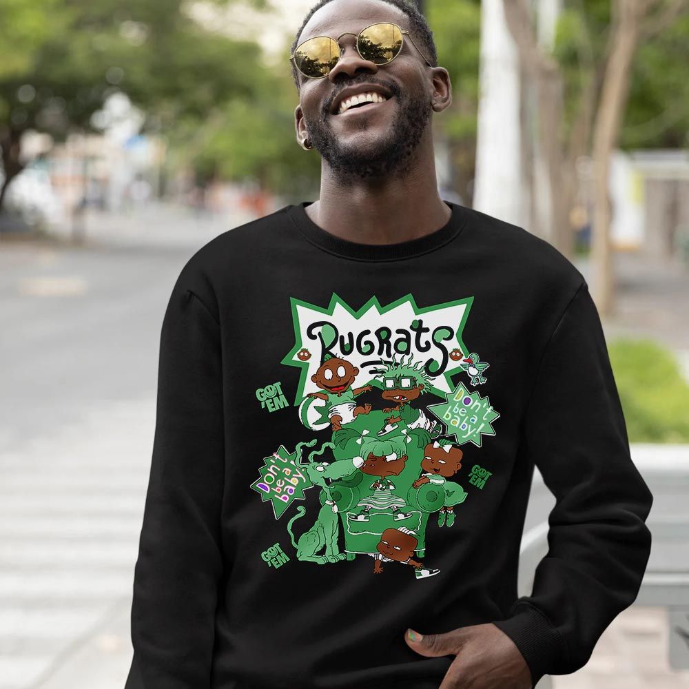 Melanin Rugrats Kids 90s Sneaker Shirt Match OG Celtics 1s, Jordan 1 High OG Celtics MKO T-Shirt Melanin Rugrats Kids 90s Sneaker Shirt Match OG Celtics 1s, Jordan 1 High OG Celtics MKO T-Shirt
