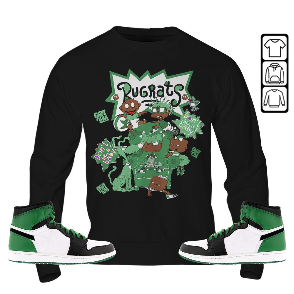 Melanin Rugrats Kids 90s Sneaker Shirt Match OG Celtics 1s, Jordan 1 High OG Celtics MKO T-Shirt Melanin Rugrats Kids 90s Sneaker Shirt Match OG Celtics 1s, Jordan 1 High OG Celtics MKO T-Shirt