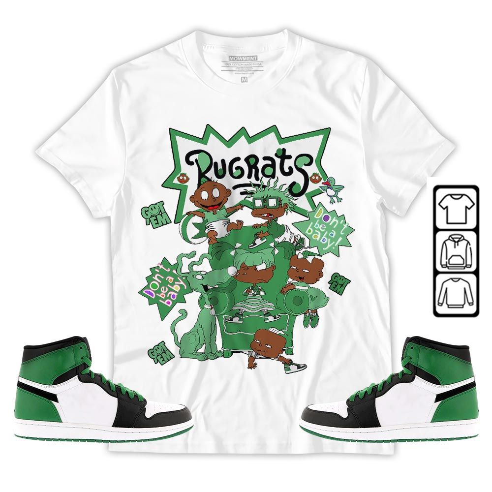 Melanin Rugrats Kids 90s Sneaker Shirt Match OG Celtics 1s, Jordan 1 High OG Celtics MKO T-Shirt Melanin Rugrats Kids 90s Sneaker Shirt Match OG Celtics 1s, Jordan 1 High OG Celtics MKO T-Shirt