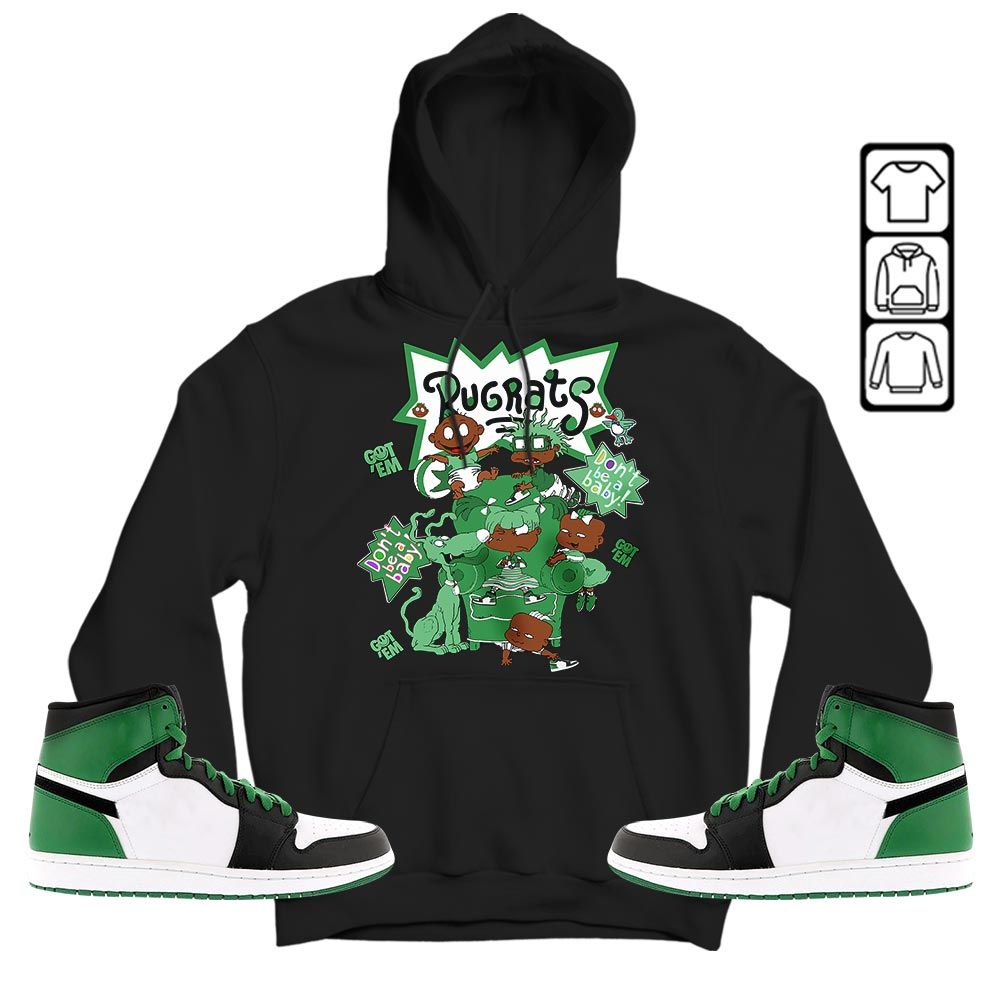 Melanin Rugrats Kids 90s Sneaker Shirt Match OG Celtics 1s, Jordan 1 High OG Celtics MKO T-Shirt Melanin Rugrats Kids 90s Sneaker Shirt Match OG Celtics 1s, Jordan 1 High OG Celtics MKO T-Shirt