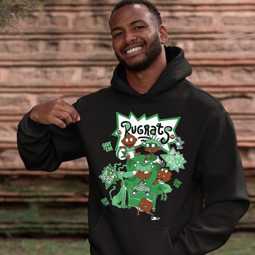 Melanin Rugrats Kids 90s Sneaker Shirt Match OG Celtics 1s, Jordan 1 High OG Celtics MKO T-Shirt Melanin Rugrats Kids 90s Sneaker Shirt Match OG Celtics 1s, Jordan 1 High OG Celtics MKO T-Shirt