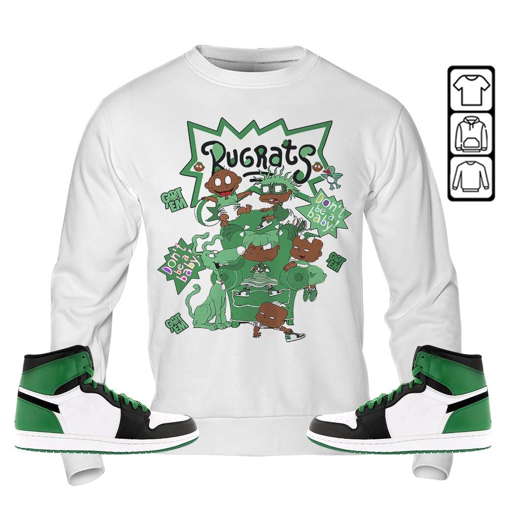 Melanin Rugrats Kids 90s Sneaker Shirt Match OG Celtics 1s, Jordan 1 High OG Celtics MKO T-Shirt Melanin Rugrats Kids 90s Sneaker Shirt Match OG Celtics 1s, Jordan 1 High OG Celtics MKO T-Shirt