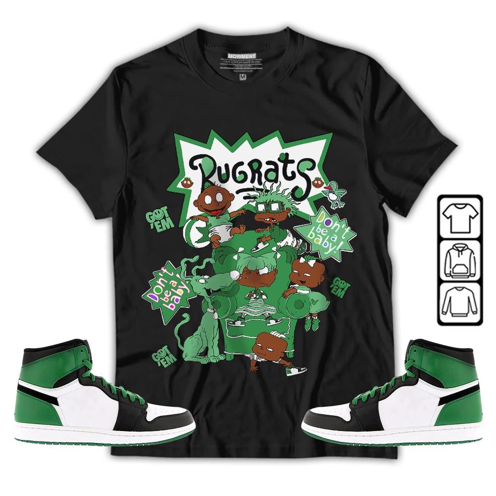 Melanin Rugrats Kids 90s Sneaker Shirt Match OG Celtics 1s, Jordan 1 High OG Celtics MKO T-Shirt Melanin Rugrats Kids 90s Sneaker Shirt Match OG Celtics 1s, Jordan 1 High OG Celtics MKO T-Shirt
