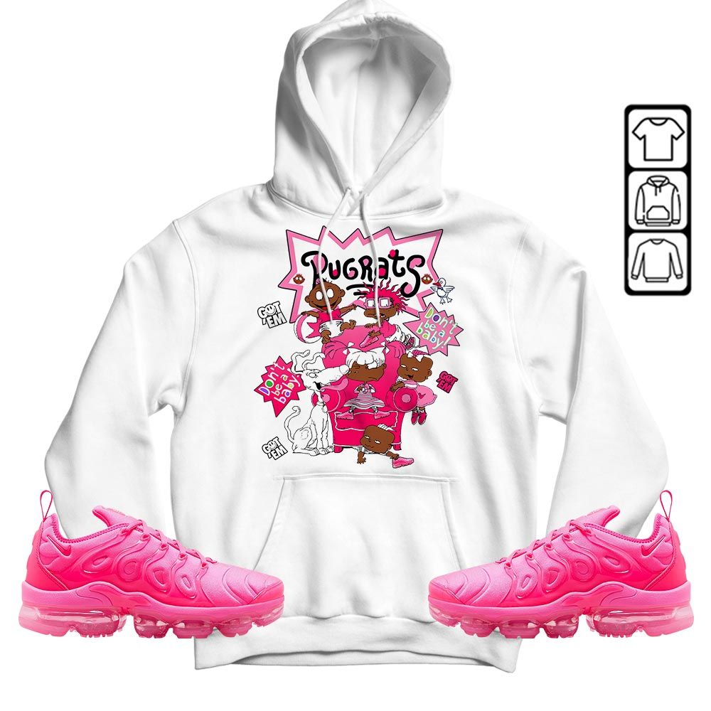 Melanin Rugrats Kids 90s Sneaker Shirt Match Plus Triple Pink, Air VaporMax Plus Triple Pink MKO T-Shirt