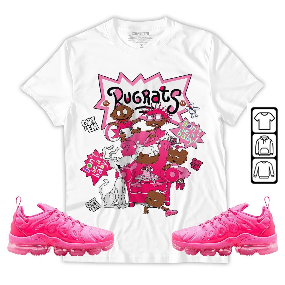 Melanin Rugrats Kids 90s Sneaker Shirt Match Plus Triple Pink, Air VaporMax Plus Triple Pink MKO T-Shirt Melanin Rugrats Kids 90s Sneaker Shirt Match Plus Triple Pink, Air VaporMax Plus Triple Pink MKO T-Shirt
