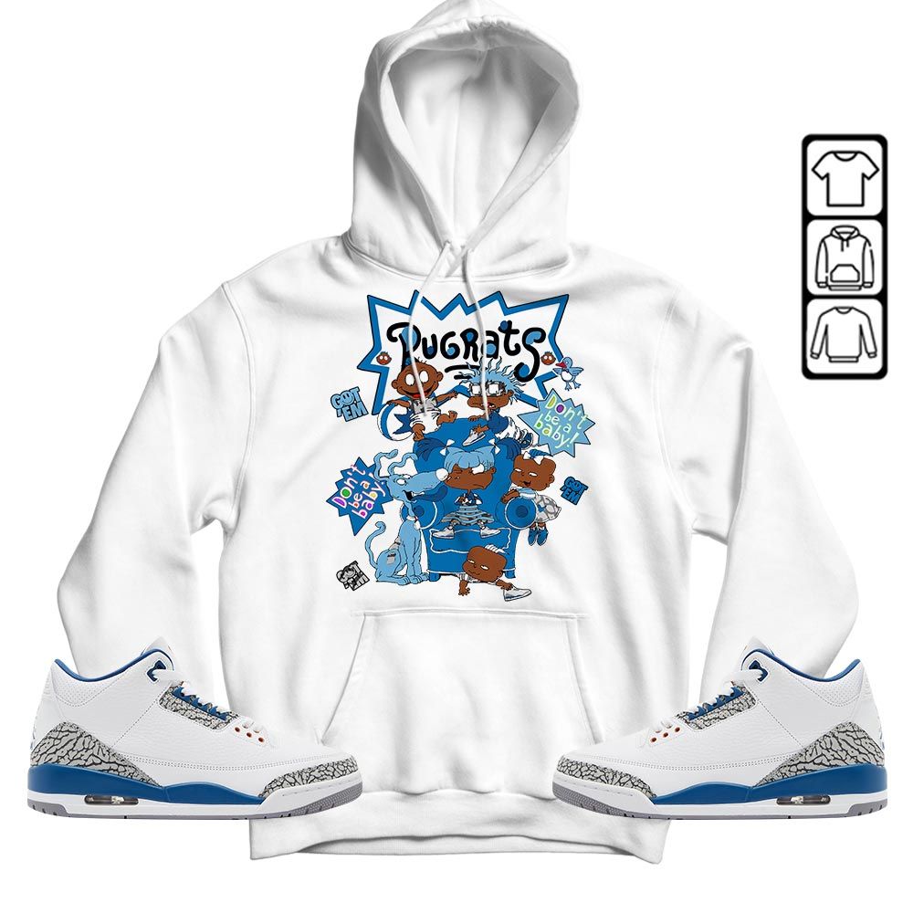 Melanin Rugrats Kids 90s Sneaker Shirt Match Wizards 3s, Jordan Retro 3 Wizards MKO T-Shirt