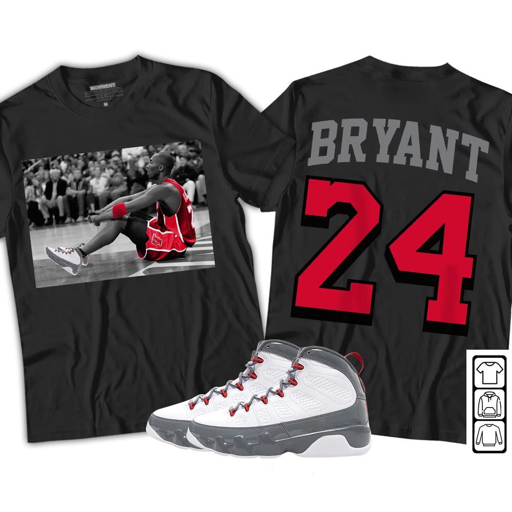 Memorial Bryant Goat Sneaker Shirt Match Grey Fire Red 9s, Jordan 9 Retro Fire Red MKO T-Shirt Memorial Bryant Goat Sneaker Shirt Match Grey Fire Red 9s, Jordan 9 Retro Fire Red MKO T-Shirt