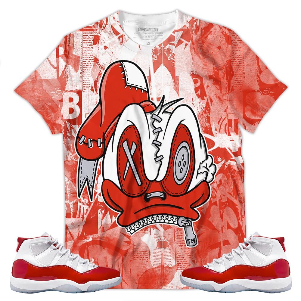Misunderstood Duck Sneaker Shirt Match Cherry 11S, Jordan 11 Retro Cherry Hoodie Sweatshirt Tee All Over Print MKO Shirt