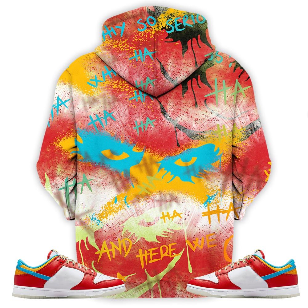 Misunderstood Supervillain Sneaker Shirt Match Fruity Pebbles Shoes, Dunk Low Fruity Pebbles Hoodie Sweatshirt Tee All Over Print MKO Shirt