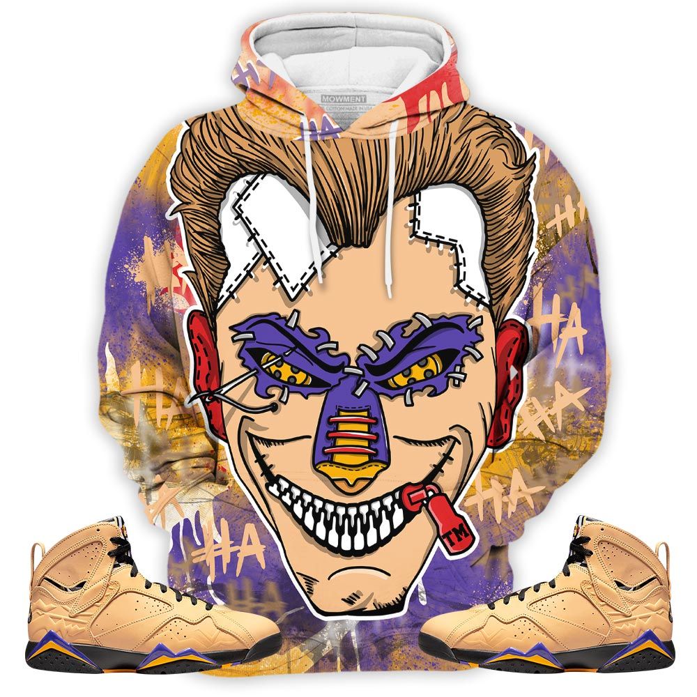 Misunderstood Supervillain Sneaker Shirt Match Vachetta Tan 7S, Jordan 7 Se Afrobeats Hoodie Sweatshirt Tee All Over Print MKO Shirt