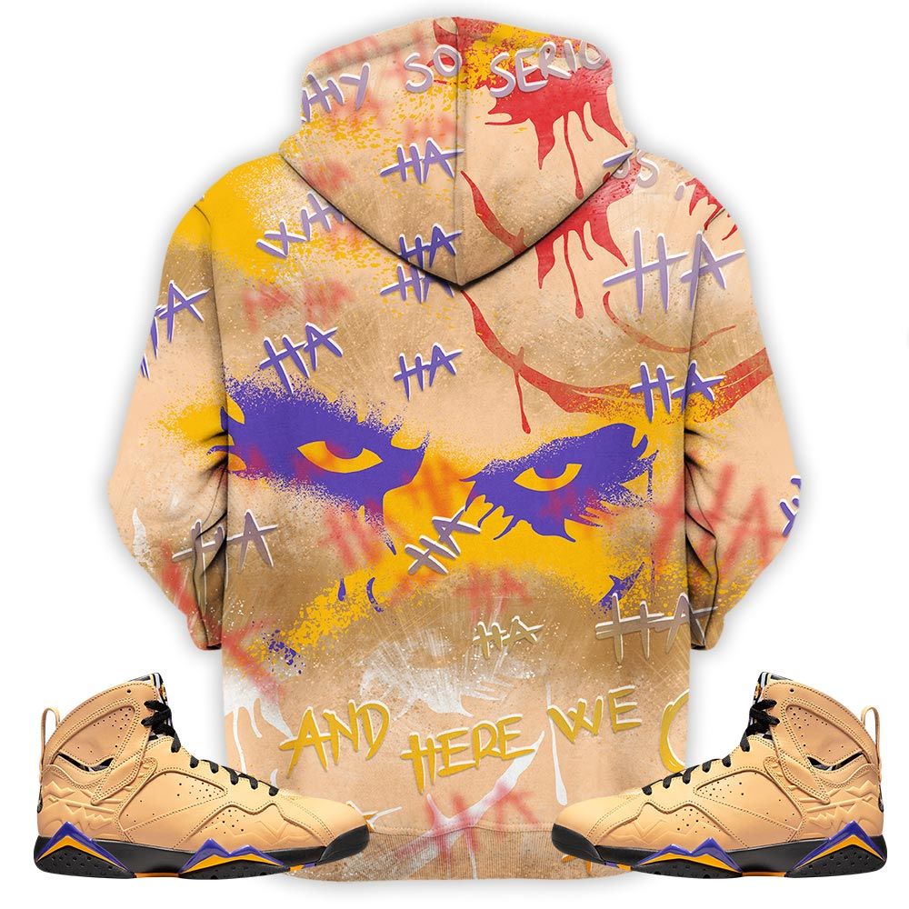 Misunderstood Supervillain Sneaker Shirt Match Vachetta Tan 7S, Jordan 7 Se Afrobeats Hoodie Sweatshirt Tee All Over Print MKO Shirt