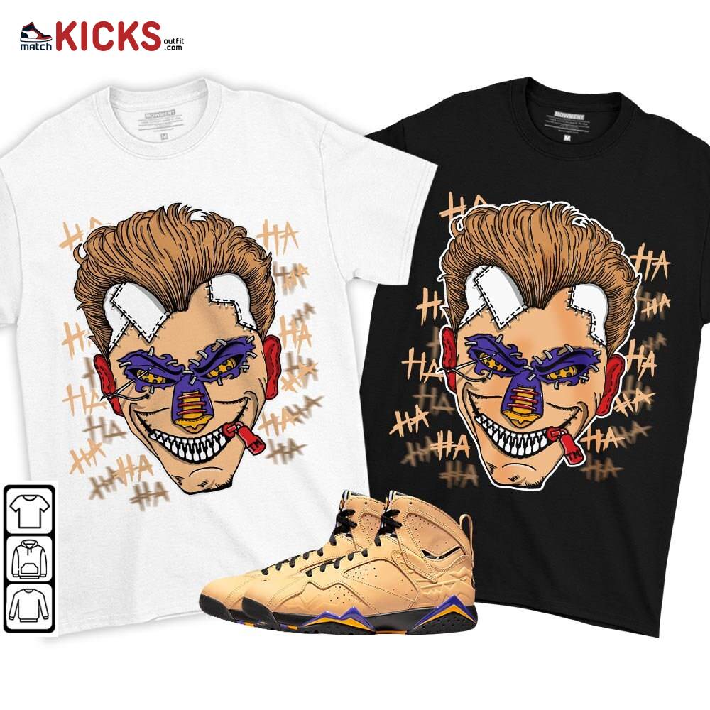 Misunderstood Supervillain Sneaker Shirt Match Vachetta Tan 7s, Jordan 7 SE Afrobeats MKO T-Shirt Misunderstood Supervillain Sneaker Shirt Match Vachetta Tan 7s, Jordan 7 SE Afrobeats MKO T-Shirt