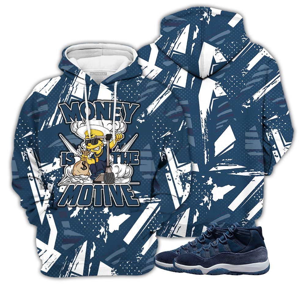 Money Is The Motive Sneaker Shirt Match Midnight Navy 11S, Jordan 11 Retro Midnight Navy Hoodie Sweatshirt Tee All Over Print MKO Shirt Money Is The Motive Sneaker Shirt Match Midnight Navy 11S, Jordan 11 Retro Midnight Navy Hoodie Sweatshirt Tee All Over Print MKO Shirt