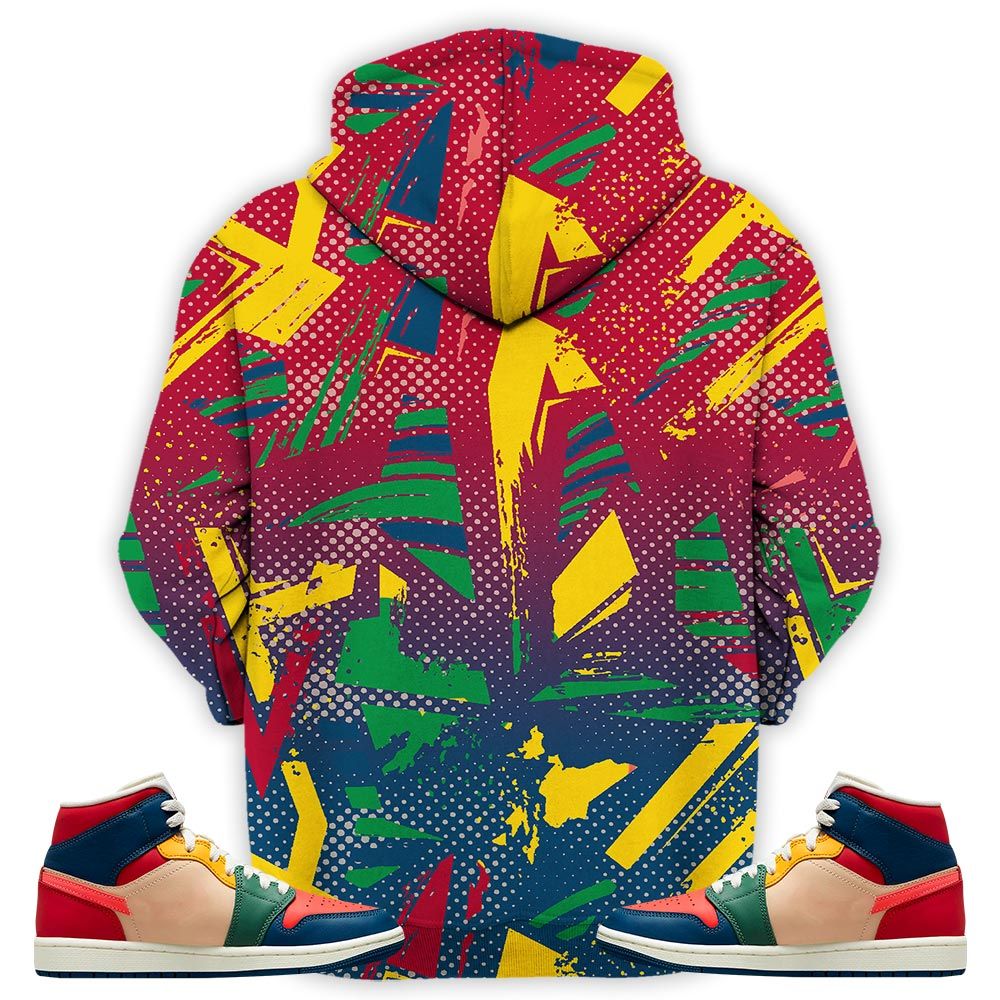 Money Is The Motive Sneaker Shirt Match Multi Color 2022 1S, Jordan 1 Mid Multi Color 2022 Hoodie Sweatshirt Tee All Over Print MKO Shirt